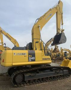 Excavatrice sur chenilles Komatsu PC240LC d'occasion, 24 tonnes, d'origine japonaise, faible nombre d'heures, bon état, pelle hydraulique à vendre - Product Image 1