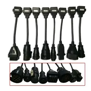 Juego Completo de 16 Cables (8 para Auto + 8 para Camión) Negros VD para Herramientas de Diagnóstico VdIJk Autocoms Pro TNESF ORPDC - Product Image 4