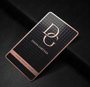 โรงงานผลิตโลหะ บัตรธุรกิจโลหะสีดำด้านแบบเปล่า - Product Image 6