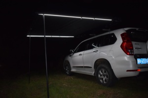 <span class=keywords><strong>Toldo</strong></span> de Despliegue Rápido que se Anexa a la Lateral del Automóvil, 600D Oxford Resistente al Agua, Barra Interior LED para Cubierta Instantánea - Product Image 4