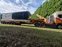Maison modulaire de qualité supérieure 2 chambres à coucher Maisons préfabriquées Petite capsule préfabriquée avec balcon Chambre à coucher Maisons en conteneur