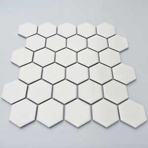 Bán Nóng Hình Lục Giác Nhọn Màu Vàng Mờ Kết Thúc Gạch Phòng Tắm Nhà Bếp Tường Lưới Trang Trí - Product Image 3