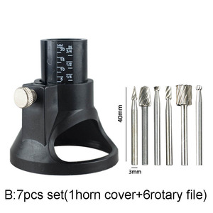 Bộ dụng cụ cắt phay Bộ định tuyến quay hướng dẫn đính kèm mũi khoan xoắn Bộ công cụ khắc gỗ chuyên dụng công cụ định vị đồ gỗ công cụ quay - Product Image 4