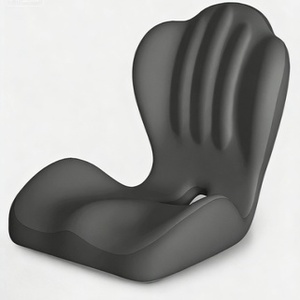 Coussin <span class=keywords><strong>lombaire</strong></span> pour voiture, bureau, dortoir étudiant, en tissu de soie de lait, rembourré en mousse à mémoire de forme, conception intégrée pour soulager la fatigue sédentaire - Product Image 2