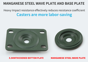 Militärqualität mittellauflage gummibänder AGV hohe Last rollerrad Roboter-Bänder für AGV-Warenlager - Product Image 5