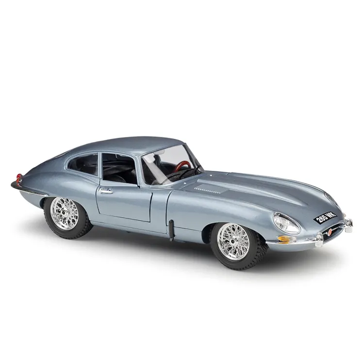 Bburago penjualan laris 1/18 Diecast e-type Coupe Carminiature Cars Model Metal anak-anak dan dewasa Diecast mobil Model