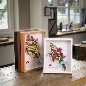 Khung ảnh đặt làm chất lượng cao dành cho hoa khô, khung hộp bóng sâu 3D bằng gỗ MDF, chất liệu kính nhựa kim loại, bán buôn - Product Image 3