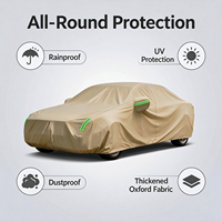 Housse de voiture en tissu Oxford 210D enduit argenté, protection solaire toutes saisons, imperméable, directement de l'usine