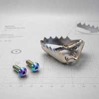 Ujung Rem Ringan Titanium CNC Machined 45mm untuk Motor Trail KTM, Dilengkapi Layanan Pemotongan/Pengelasan/Pembengkokan