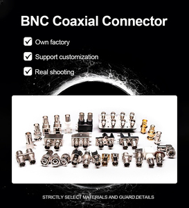 Kết Nối <span class=keywords><strong>BNC</strong></span> Nam Nữ Cáp RF Đồng Trục Cắm Với RG59 RG58 Jack Loại Uốn 50 75 Ohm Right Angle Pin Mini <span class=keywords><strong>DC</strong></span> Power PCB Mount - Product Image 5