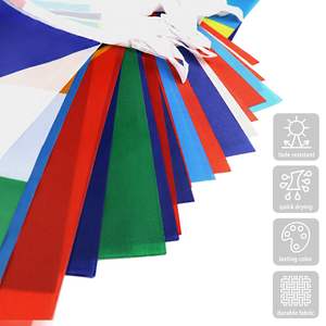 Atacado Poliéster String Bandeira Pennant Bunting <span class=keywords><strong>Banner</strong></span> Todos os Países 100D Poliéster 14x21cm 5x8 Polegadas Bandeira Bunting - Product Image 3