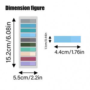 สติกเกอร์เรืองแสงแบบติดเองสำหรับนักเรียน สีเรโทร ใช้ทำเครื่องหมาย จดบันทึก สะดวก ใช้งานง่าย หลายครั้ง - Product Image 5