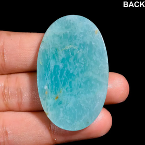 Cabujón de Amazonita Azul-Verde Natural de Alta Calidad, Corte Ovalado Pulido, Gema Semipreciosa Curativa, Piedras Preciosas Sueltas para Joyería - Product Image 2