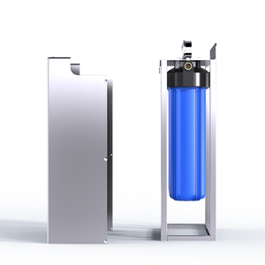 Sistema de Filtración de Agua para Toda la <span class=keywords><strong>Casa</strong></span> de 3 Etapas, Premium, 20 Pulgadas, Big Blue, Gabinete de Acero Inoxidable, 3 Manómetros NPT/BSP - Product Image 4