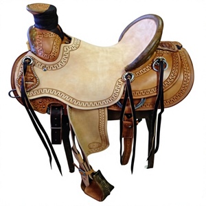 European Style Horse Saddle For Riding Equipment Factory Direct Supplies <b>Equestrian</b> Items Sweat Absorbent English Saddle & Seat - Product Image 1