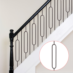Modern Iron and Stainless <strong>Steel</strong> Stair Safety Railing Balustrade Posts and <strong>Rails</strong> - Product Image 3