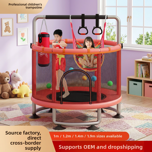 <span class=keywords><strong>Trampolín</strong></span> de <span class=keywords><strong>Fitness</strong></span> Interior para Niños con Red de Seguridad, Cama Elástica Pequeña, Juguete para Bebés, Modelo HG-26 - Product Image 1