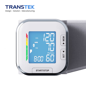 TRANSTEK Tela De Retroiluminação LCD Barato Fácil de Usar Dispositivos De Medição De Pressão Arterial Esfigmomanômetro Médico Punho De Pulso BP Máquina - Product Image 1