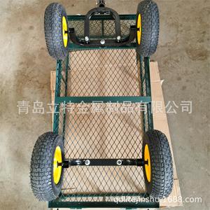 Qingdao Litet Metal Products Co., Ltd. Garden <b>Cart</b> Four Wheel Steel Mesh Durable <b>Tools</b> Transport - Product Image 5