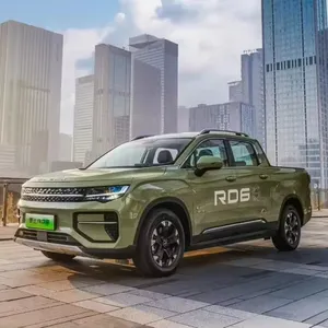 شاحنة بيك أب 2024 من geely سيارة بيك أب كهربائية rd6 رادار 4x4 شاحنة كهربائية بالكامل سيارات بالطاقة الجديدة مع ناقل حركة آلي