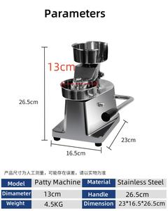 Equipo de Producción de Hamburguesas de Alta Calidad de Fábrica y Máquina de Hamburguesas Nueva con Motor para Industrias Agrícolas - Product Image 4