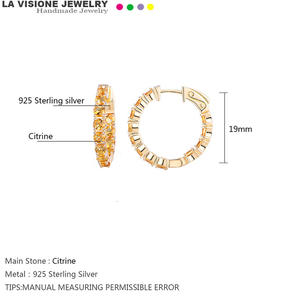 Boucles d'oreilles pendantes en cristal jaune, style vintage, essentielles pour les banquets, romantiques, plaquées argent 925 avec or 18 carats, bijoux personnalisés - Product Image 5