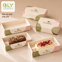 Boîte à dessert en papier alimentaire personnalisée pour les glaces, les cake pops, les chocolats, les bâtonnets glacés, les emballages à emporter pour les pâtisseries