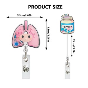<span class=keywords><strong>Porte</strong></span>-badges rétractables pour infirmières, style américain, pour femmes. - Product Image 2