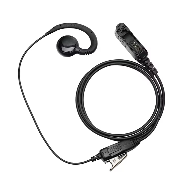 PMLN5727A Over the Ear Swivel Earpiece Fit for MOTOROLA MTP3550 MTP3250 MTP3500 MTP3150 MTP3000 Tetra Radios with PTT Microphone