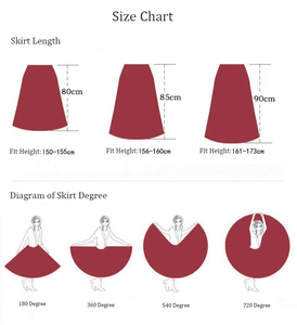 Falda Clásica Acampanada <span class=keywords><strong>de</strong></span> 180-720 Grados en Rojo y Negro para Mujer, Falda <span class=keywords><strong>de</strong></span> <span class=keywords><strong>Flamenco</strong></span> para Baile <span class=keywords><strong>de</strong></span> Corrida <span class=keywords><strong>de</strong></span> Toros Española, Ropa para Espectáculos y Actuaciones <span class=keywords><strong>de</strong></span> Danza - Product Image 4
