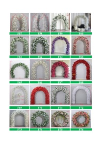 Centro de Mesa de Lujo con Rosas Blancas y Paniculata, Camino de Mesa, Decoración para Fondo de Boda, Accesorio de Flores Artificiales - Product Image 5