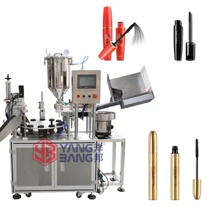 YB-MZ1 Automatic Face Cream Filling Machine Moisturizer Lotion Cosmetic Mascara Lip Gloss Paste Filing and Capping Machine