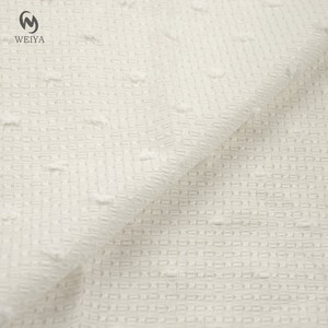 Enfants Mignon Robe Blanche Tissu Coupe Fleur Dobby Texture Armure Grand <span class=keywords><strong>Plumetis</strong></span> Poly Nylon Tissu avec Broderie Dot - Product Image 1