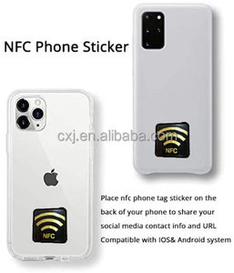 Carte de téléphone NFC personnalisée 13.56mhz sortie d'usine HF Mini étiquette NFC personnalisée autocollant anti-métal Nfc - Product Image 6