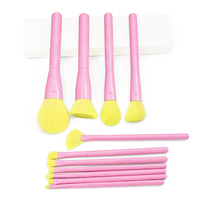 11 pinceaux de maquillage professionnels pour fond de teint, poudre, blush, fard à paupières, vente en gros, outils de soins personnels