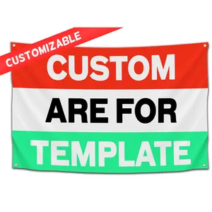 Großhandel Custom Logo Print Dekoration Werbe flaggen Banner 3 * 5ft Sublimation leer benutzer definierte Festival Flagge