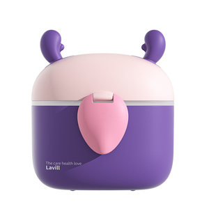 Boîte de <span class=keywords><strong>lait</strong></span> en <span class=keywords><strong>poudre</strong></span> pour bébé de grande capacité Portable boîte de sous-emballage en silicone motif de dessin animé réservoir de stockage scellé Protection contre l'humidité - Product Image 2