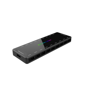 <span class=keywords><strong>Hub</strong></span> de ventilateur magnétique <span class=keywords><strong>PWM</strong></span> 1 à 9 ports blanc noir en vente chaude, <span class=keywords><strong>hub</strong></span> <span class=keywords><strong>ARGB</strong></span>, <span class=keywords><strong>hub</strong></span> de ventilateur de boîtier - Product Image 2