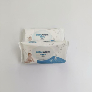 En stock, lingettes biodégradables à 100 %, non parfumées, écologiques, saines et sûres, étiquette privée, lingettes pour le nettoyage du visage des bébés - Product Image 3