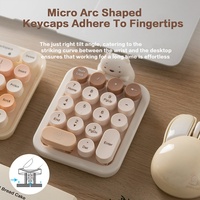 Keypad portabel ergonomis colok dan Mainkan Keypad nirkabel Keyboard nomor Mini lepas pasang cocok untuk mal sekolah Bank
