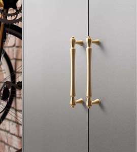 Poignée de meuble en aluminium moderne de style européen Bouton de cuisine pour armoires, commode, armoire pour chambre à coucher, hôtel, prix d'usine - Product Image 5