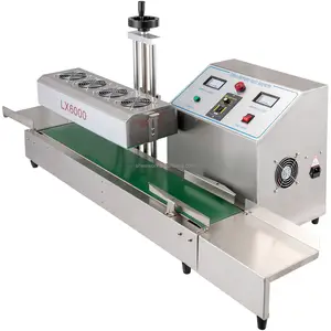 Industrial LX-6000 Induction Bottle Sealer Diameter 20-80mm Induction Sealing Machine Continuous Induction Sealer