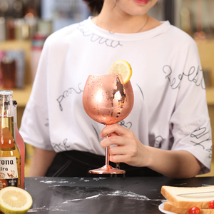 700มิลลิลิตรกุหลาบทองหรูหราแก้วแชมเปญสแตนเลสความจุขนาดใหญ่กลองรูปลดลงทนแก้วไวน์แดง - Product Image 5