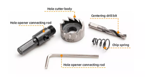 Pexmientas Punte a Tazza HSS per Fori su Metallo Sottile, Lamiera di Ferro, Acciaio Profilato, Lega di Alluminio - Product Image 6