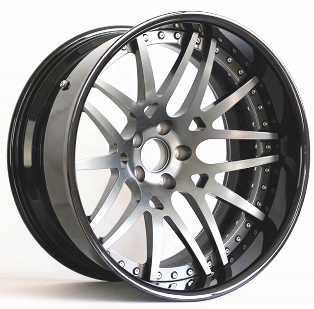 Custom 5x108 5x1143 Deep Dish 2 Piece Alloy Forged Wheels for Luxury Cars
