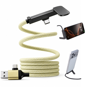 สายชาร์จเร็ว 60W รุ่นขายดีใน TikTok แบบ Type C 360 °   ขาตั้งพับได้สำหรับแท็บเล็ต แล็ปท็อป เดสก์ท็อป สายชาร์จเร็วแม่เหล็ก 60W - Product Image 1
