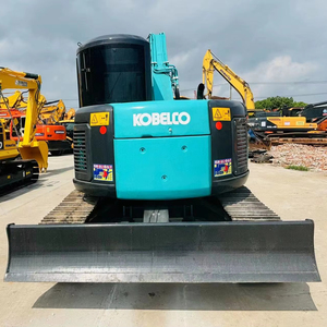 Miniexcavadora Kobelco SK75 usada de buena calidad, pocas horas de uso, bien mantenida, perfecta para paisajismo y construcción. - Product Image 1