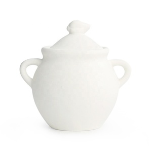 Pot à ail en céramique <span class=keywords><strong>blanche</strong></span>, conteneur en <span class=keywords><strong>terre</strong></span> <span class=keywords><strong>cuite</strong></span>, conservation de l'ail, pot de stockage en argile avec couvercle pour la cuisine, vente en gros - Product Image 5