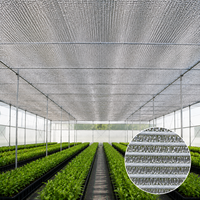Filet d'ombrage réfléchissant en aluminium 3m x 4m pour serres, refroidissement des cultures, fermes, pépinières et jardins