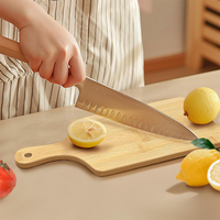Tabla de cortar de bambú personalizada con asa, tabla para servir queso con asa, tabla de charcutería para cocina